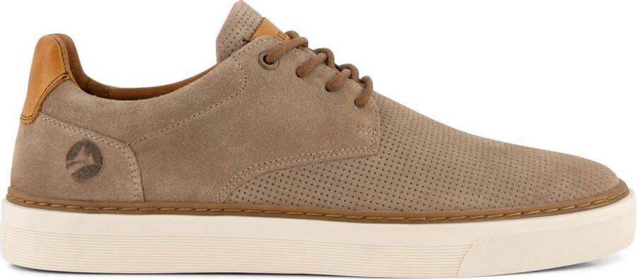 Travelin ' Chetton Suede leren herensneakers Veterschoenen Zand Beige leer - Foto 1