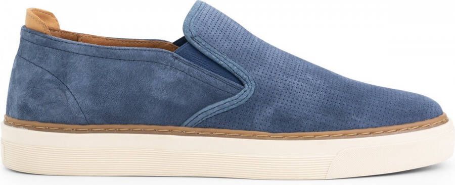 Travelin ' Cleeton Leren instappers heren Slip On Sneaker Espadrilles Schoenen mannen Blauw Leer