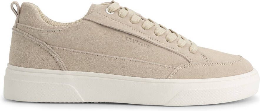 Travelin ' Croydon Herensneakers 100% echt suedeleer Veterschoenen Zand