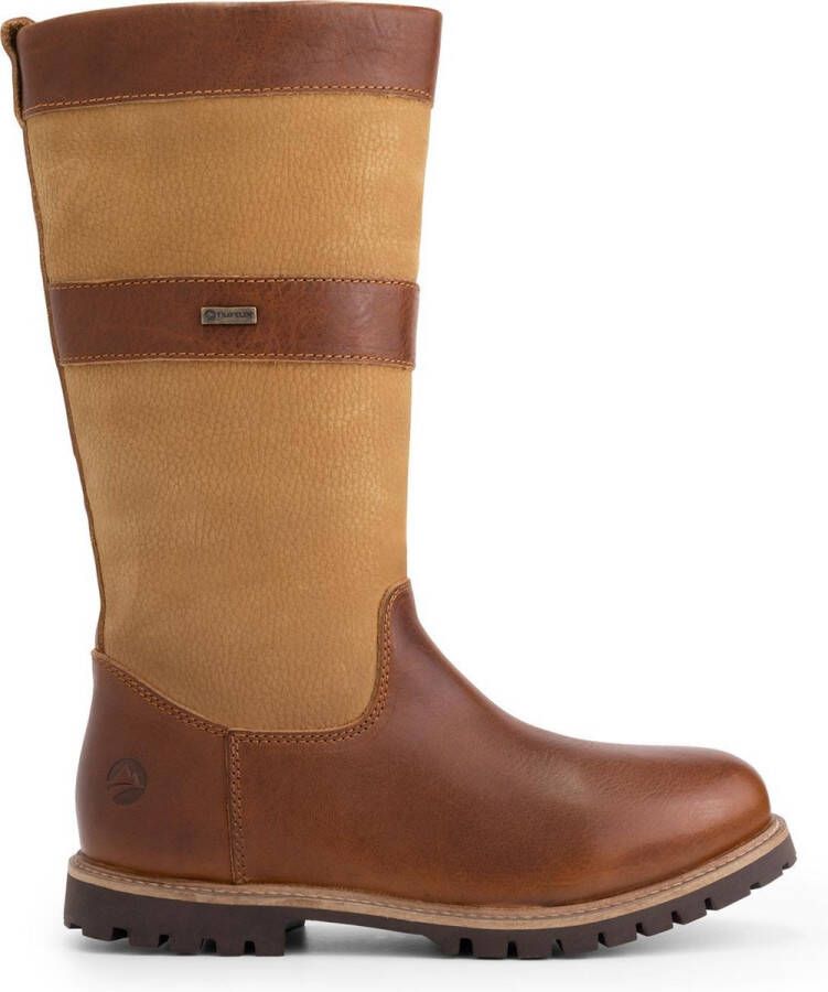 Travelin ' Danmark Heren Outdoorlaarzen Gevoerde Waterdichte wandellaars Cognac bruin leer