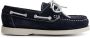 Travelin ' Foss Kids Mocassins zomerschoenen kinderen Donkerblauw suede leer - Thumbnail 1