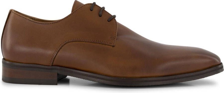 Travelin Heathrow Leather Nette Leren Veterschoenen Donkerbruin