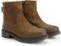 Travelin ' Honefoss boots Suede leren enkellaarsjes dames Cognac leer - Thumbnail 1