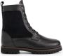 Travelin ' Kids Enkellaars Ask Veterboots met rits Wol gevoerde Kinderschoenen Zwart Leer - Thumbnail 3