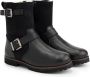 Travelin ' Kids Outdoorlaarzen Lii Wol gevoerde Kinderschoenen met rits Zwart Leer - Thumbnail 1