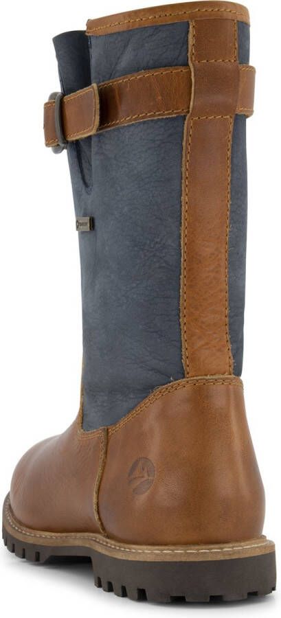 Travelin ' Konstanz Dames Leren outdoorlaarzen Waterdicht en Ademend Laars Blauw leer