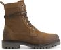 Travelin ' Kvistrup Heren Suede leren hoge veterschoenen Cognac leer - Thumbnail 4