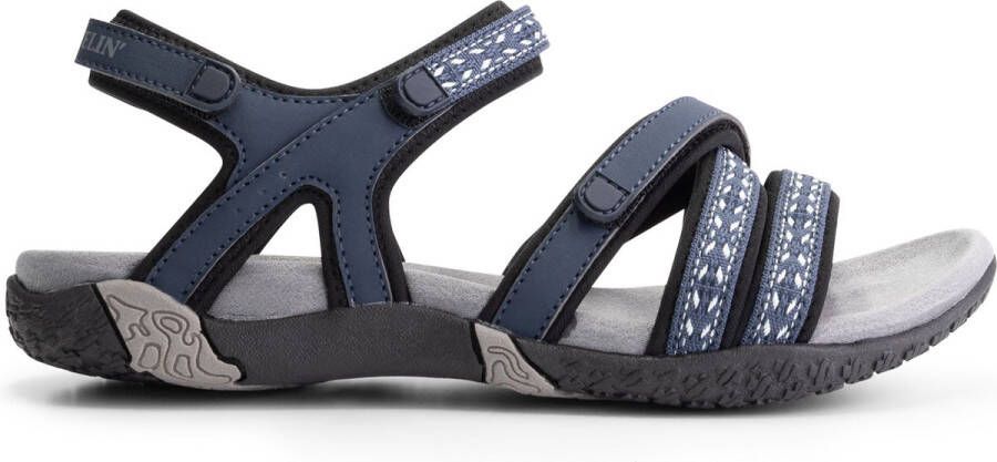 Travelin ' Leira WandelSandalen Dames Outdoor slippers Donkerblauw