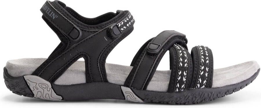Travelin ' Leira WandelSandalen Dames Outdoor slippers Zwart