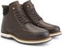 Travelin ' Lindelund Herenschoenen Halfhoge leren veterboots Sneakers wol gevoerd Bruin leer - Thumbnail 3