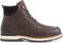 Travelin ' Lindelund Herenschoenen Halfhoge leren veterboots Sneakers wol gevoerd Bruin leer - Thumbnail 4