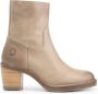 Travelin ' Morlaix Dames Leren Enkellaarzen met hak Nette schoenen vrouwen Taupe Leer - Thumbnail 1