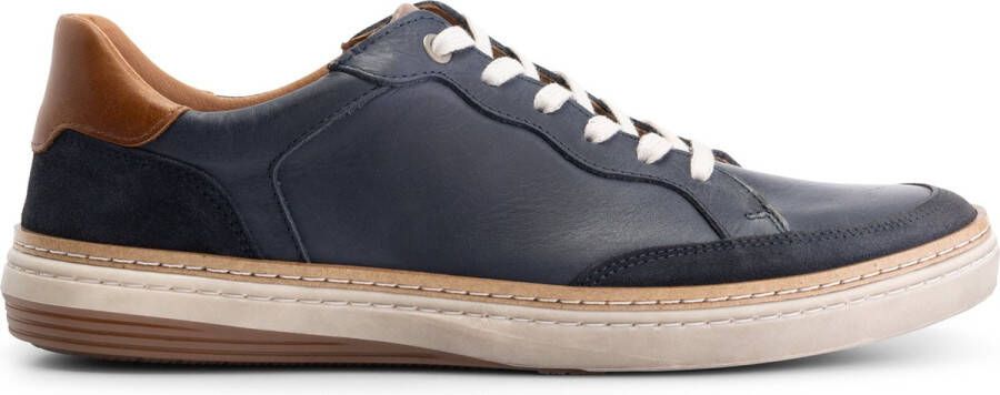 Travelin ' Northampton Leren herensneakers Veterschoenen mannen Donkerblauw leer