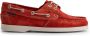 Travelin ' Penzance Dames bootschoenen Suede Leer instappers vrouwen Rood - Thumbnail 1