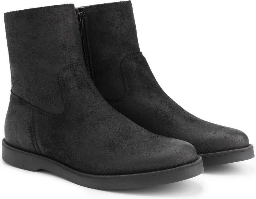 Travelin ' Pordic Dames Suede leren enkellaarzen Nette schoenen vrouwen Zwart leer