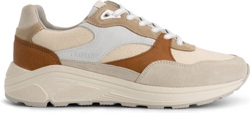 Travelin ' Ryde Heren sneakers 100% leer Grijs-blauw