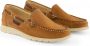 Travelin Seatown Dames Instappers Leren Moccasins Cognac - Thumbnail 1
