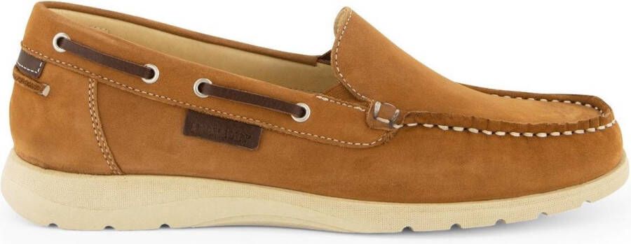 Travelin Seatown Dames Instappers Leren Moccasins Cognac