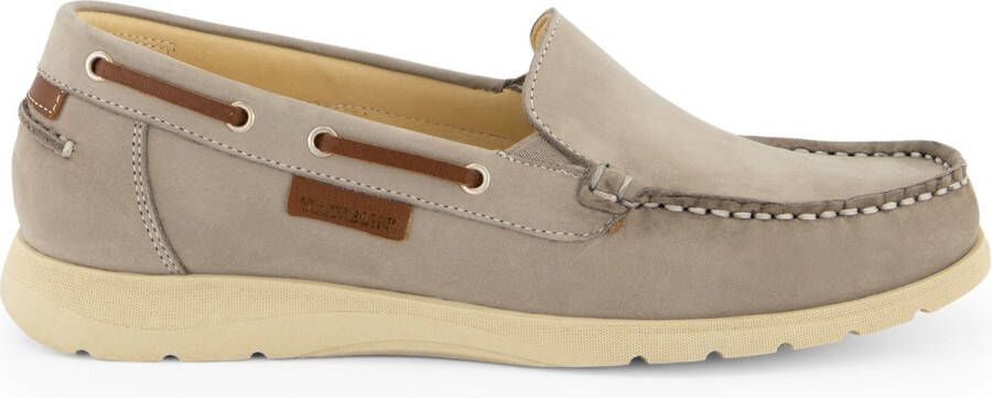 Travelin Seatown Dames Instappers Leren Moccasins Grijs