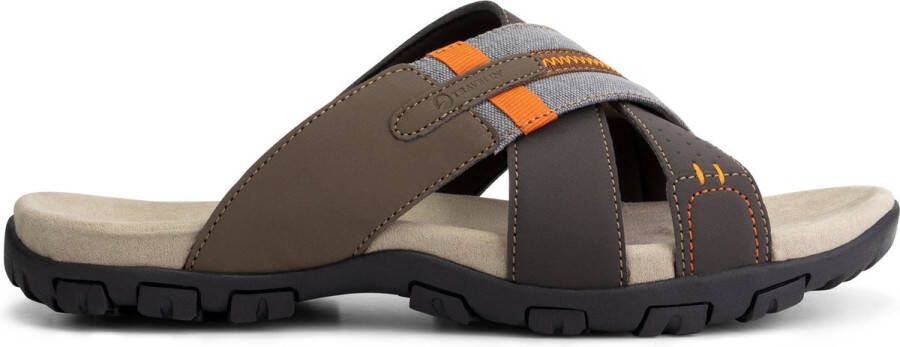 Travelin' Travelin Solsvik Slipper Leren Outdoor- Sport- en WandelSablealen met Profielzool Bruin