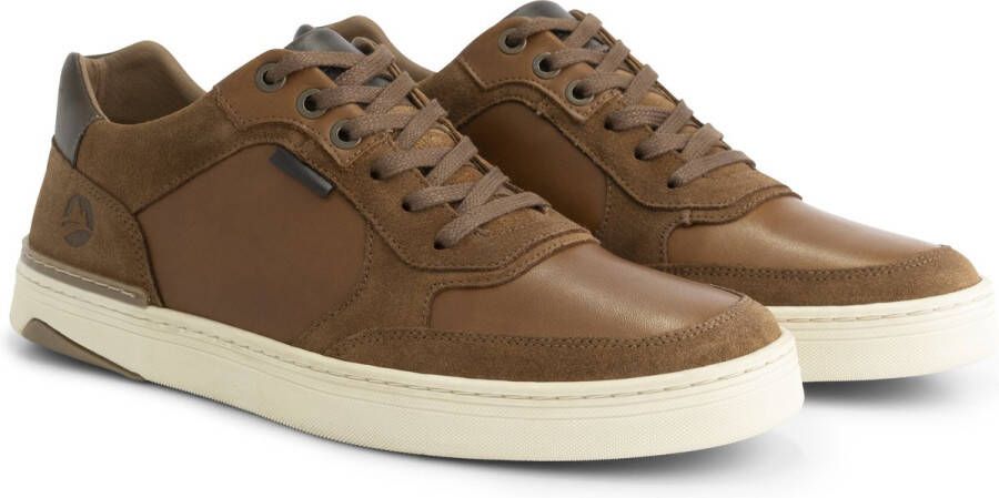 Travelin ' Southam Heren Sneaker Leren veterschoenen mannen Cognac leer