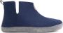 Travelin ' Stay-Home Heren Sloffen Wollen Pantoffels suède zool Marine Blauw - Thumbnail 1