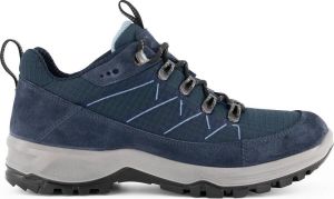 Travelin ' Svendborg Lage wandelschoenen Waterdicht en ademend Blauw Leer