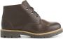 Travelin ' Thorning Dames Halfhoge leren veterschoenen Wol gevoerd Donkerbruin leer - Thumbnail 1