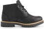 Travelin ' Thorning Dames Halfhoge leren veterschoenen Wol gevoerd Zwart leer - Thumbnail 3
