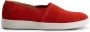 Travelin ' Tours Dames Leren instappers Slip-On Espadrilles Rood Suede Leer - Thumbnail 2