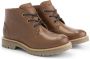 Travelin ' Tovgard Dames leren Halfhoge veterschoenen Cognac leer - Thumbnail 2