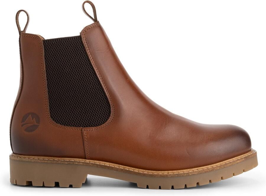 Travelin ' Agder Dames Chelsea boots Leer Cognac