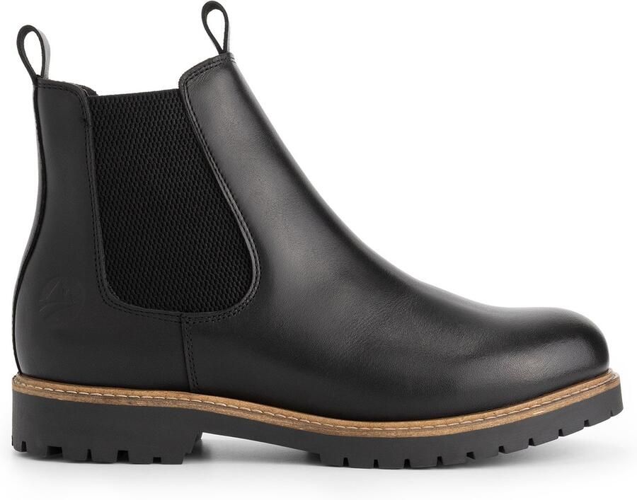 Travelin ' Agder Dames Chelsea boots Leer Zwart