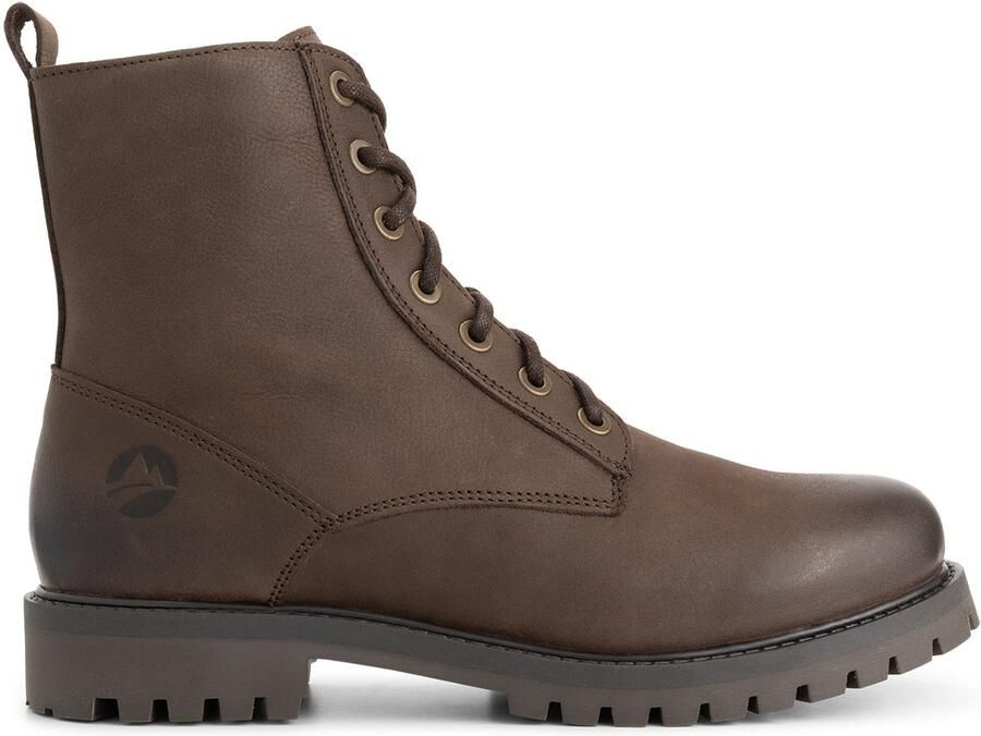 Travelin ' Akland Heren Veterboots Nubuck Donkerbruin