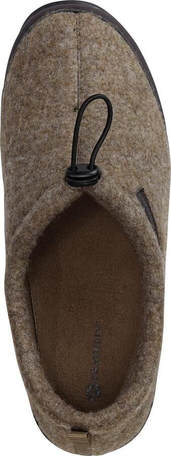 Travelin ' Back-Home Dames Sloffen Wollen Pantoffels Rubberen zool Beige Zand - Foto 7