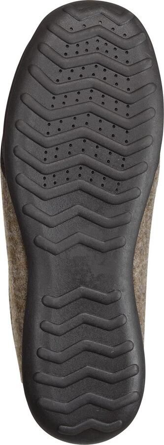 Travelin ' Back-Home Dames Sloffen Wollen Pantoffels Rubberen zool Beige Zand - Foto 8