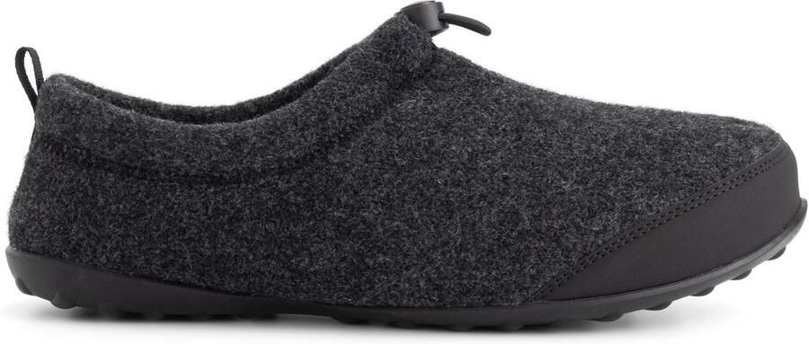 Travelin ' Back2Home Heren Pantoffels Wol Donkergrijs