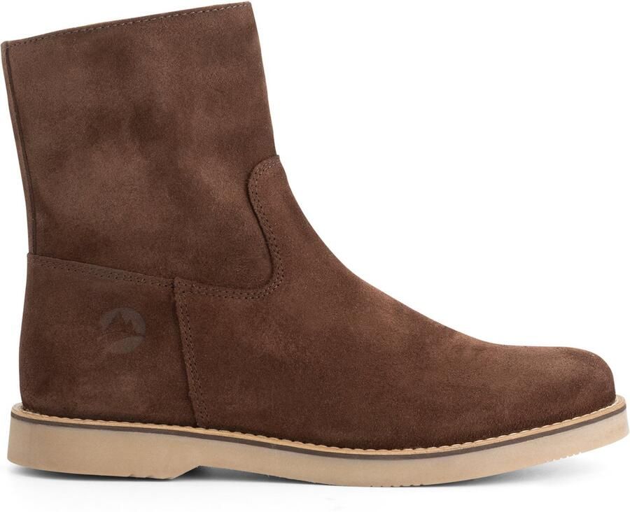 Travelin ' Cahors Dames Enkellaarsjes Leer Donkerbruin