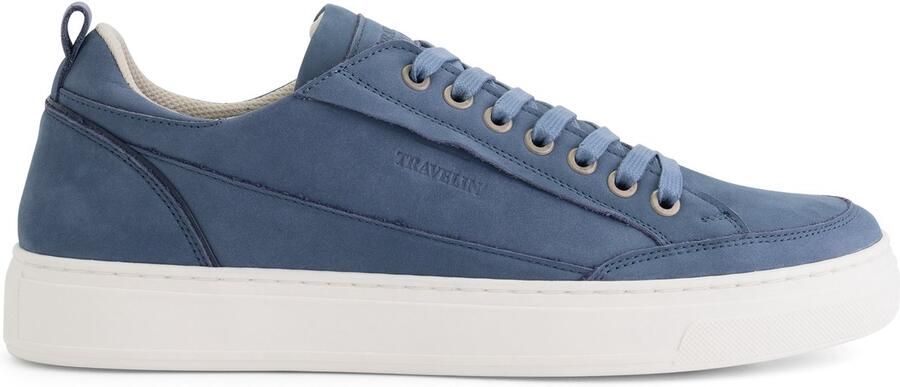Travelin ' Camber Heren sneakers 100% leer Trainers Blauw