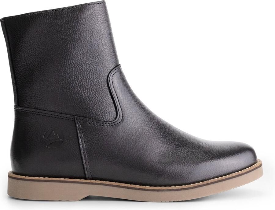 Travelin ' Castres Dames leren laarsjes 100% leer Enkellaarzen Zwart