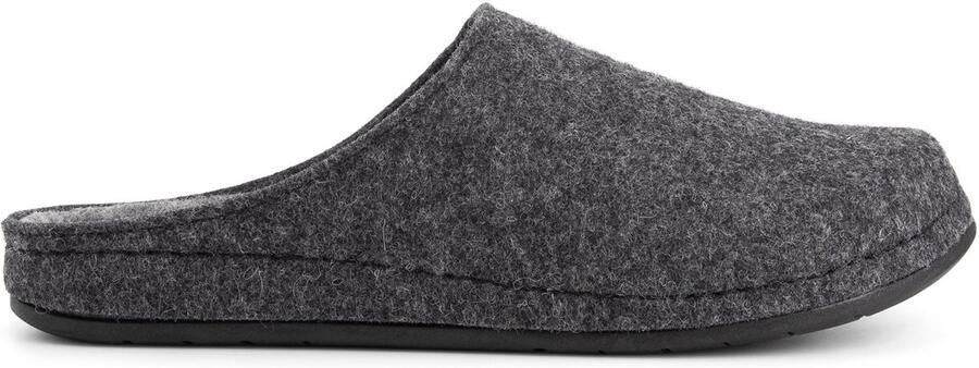 Travelin ' Come Home Heren Pantoffels Wol Donkergrijs