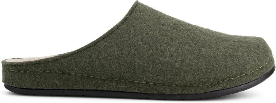 Travelin ' Come Home Heren Pantoffels Wol Groen