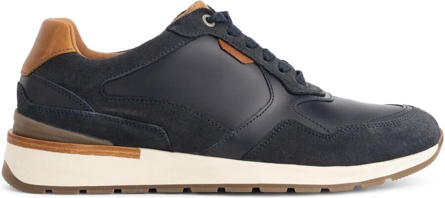 Travelin ' Dalton Heren Sneakers Leer Navy