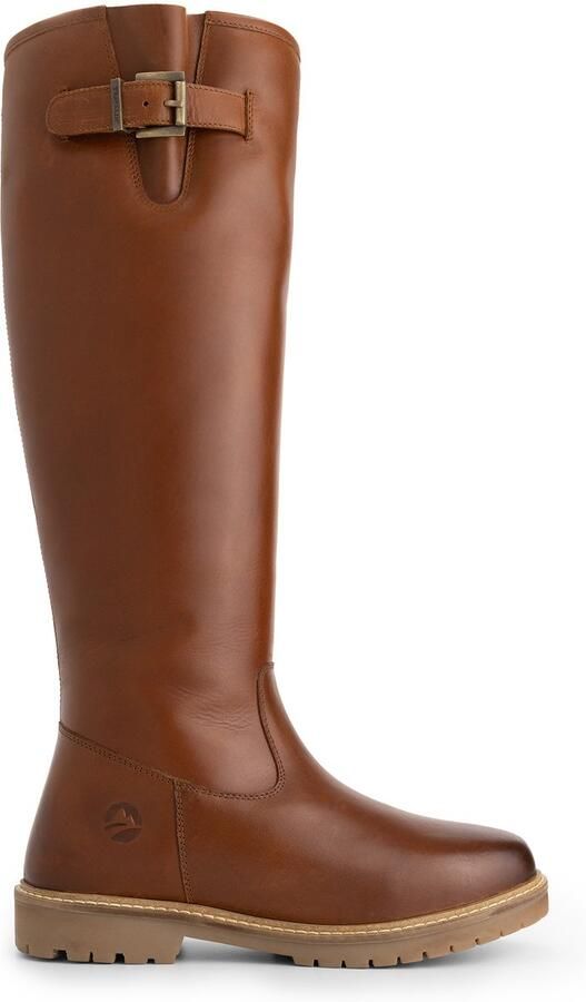 Travelin ' Dannemare Dames Hoge laarzen Wolgevoerd Cognac