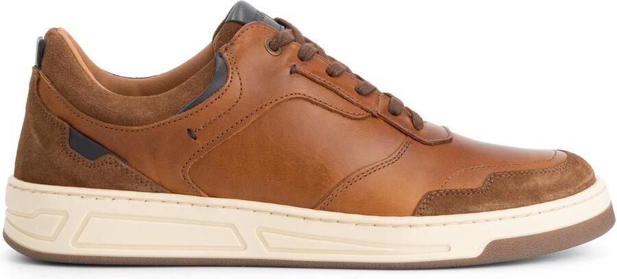 Travelin ' Darley Heren Sneakers Leer Cognac