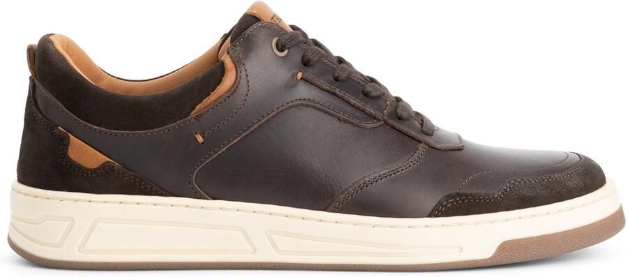 Travelin ' Darley Heren Sneakers Leer Donkerbruin
