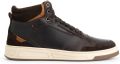 Travelin ' Durham Heren Hoge sneakers Leer Donkerbruin - Bruin