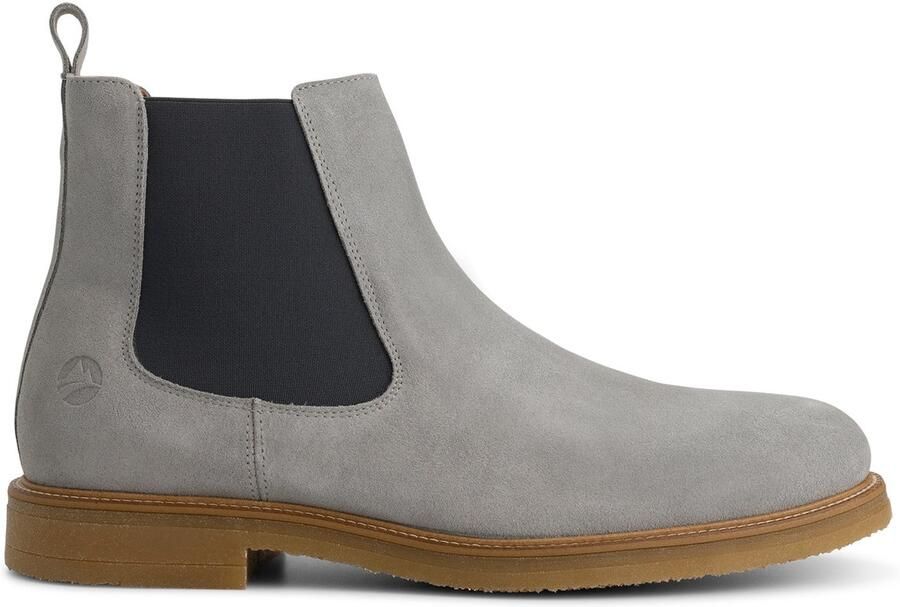 Travelin ' Ealing Heren laars 100% suedeleer Chelsea boots Grijs