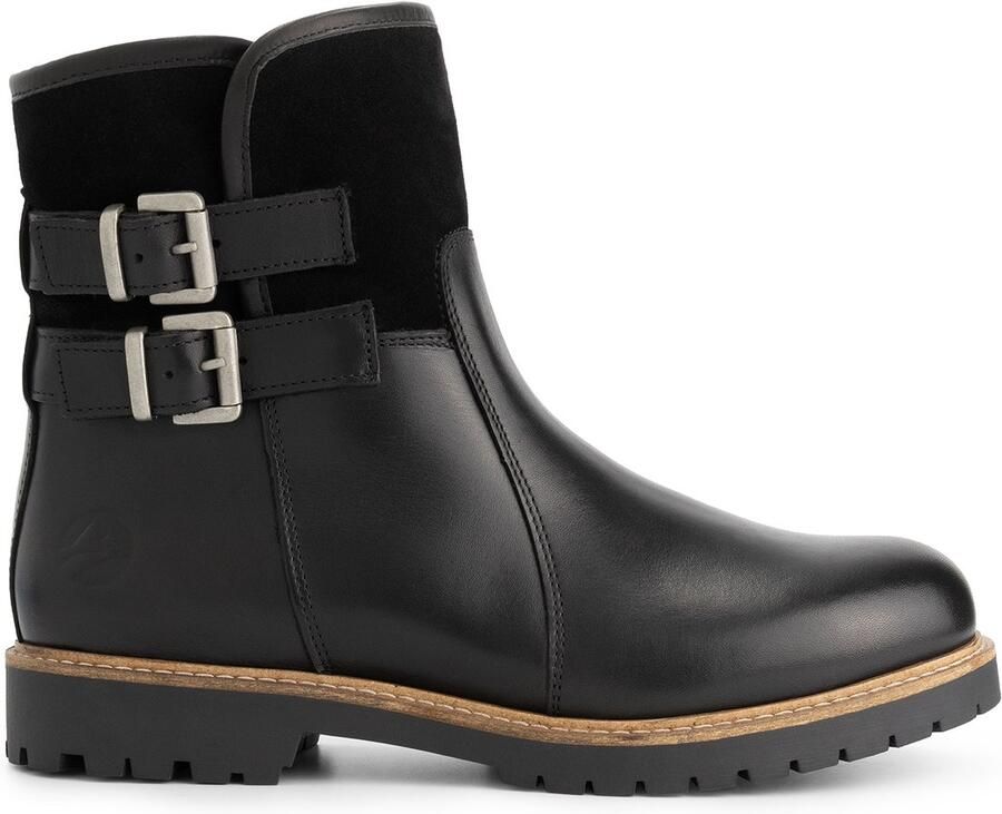 Travelin ' Elva Dames Enkellaarzen Wolgevoerd Zwart