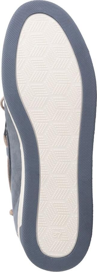 Travelin ' Falmouth Dames Leren Moccasins met veter Bootschoenen Instappers Blauw Leer - Foto 10